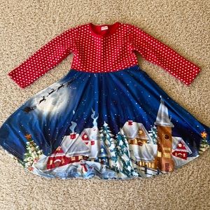 Girls Christmas Dress size 6/7 2xl
